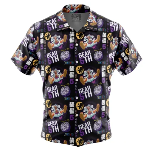 Chemise hawaïenne Luffy Gear 5 Soleil Dieu Nika V2 One Piece