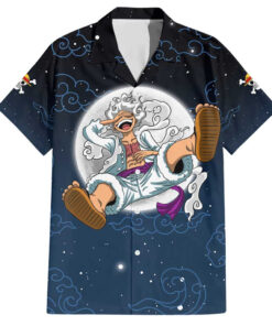 Chemise hawaïenne Luffy Gear 5 V2 One Piece Anime