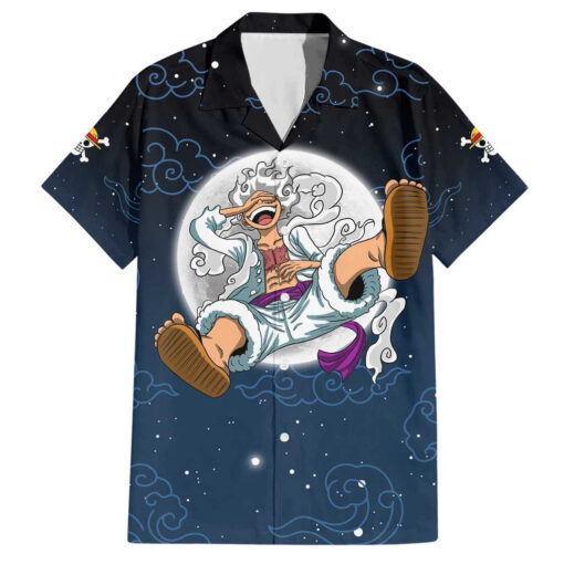 Chemise hawaïenne Luffy Gear 5 V2 One Piece Anime
