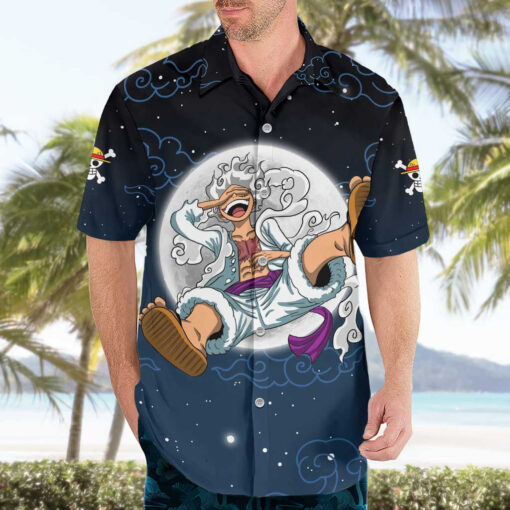 Chemise hawaïenne Luffy Gear 5 V2 One Piece Anime – Image 3