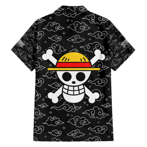 Chemise hawaïenne Luffy Gear 5 cheveux blancs Nika One Piece Anime – Image 2
