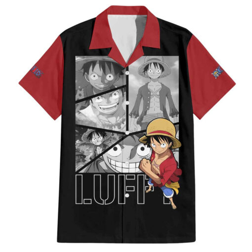 Chemise hawaïenne Luffy One Piece Manga Mix Anime