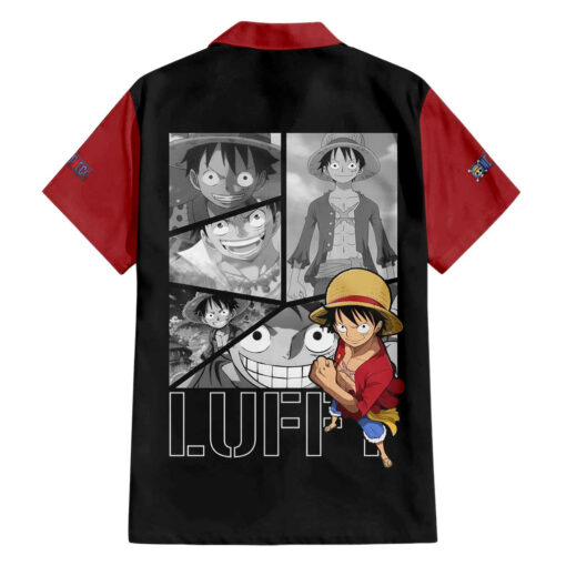 Chemise hawaïenne Luffy One Piece Manga Mix Anime – Image 2