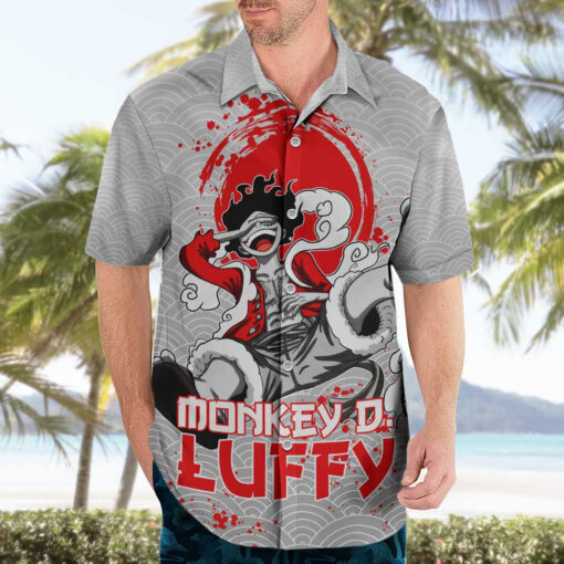 Chemise hawaïenne Luffy One Piece Anime – Image 3