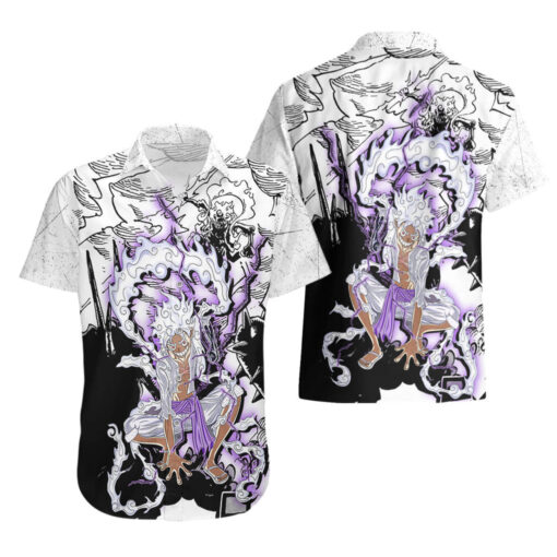 Chemise hawaïenne Luffy Gear Five Kaminari TS07 – Image 3