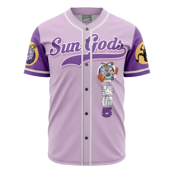 Maillot de baseball Gear 5 de Luffy Dieu Soleil Nika One Piece