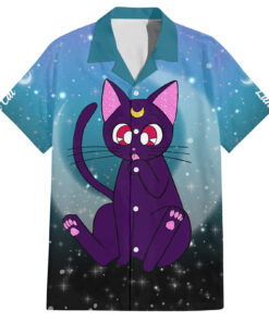 Chemise hawaïenne Luna Chat Sailor Moon