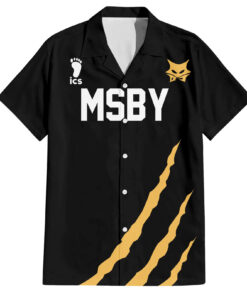 Chemise hawaïenne MSBY Atsumu Miya numéro 13 Haikyuu Uniforme Anime