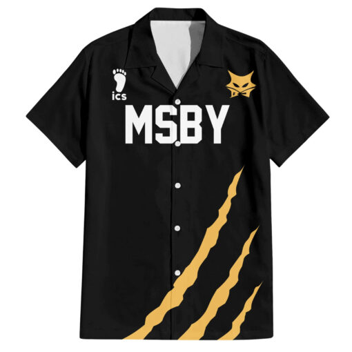 Chemise hawaïenne MSBY Atsumu Miya numéro 13 Haikyuu Uniforme Anime