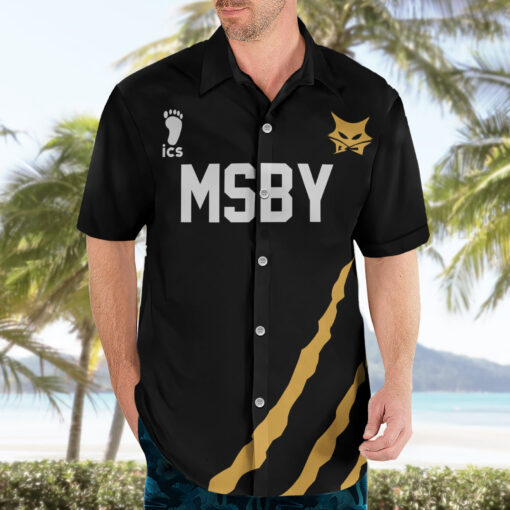 Chemise hawaïenne MSBY Atsumu Miya numéro 13 Haikyuu Uniforme Anime – Image 3