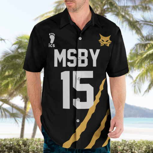 Chemise hawaïenne MSBY Black Jackal Anime Mix Noël – Image 3