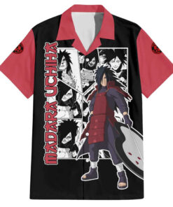 Chemise hawaïenne Madara Uchiha Naruto Manga Mix