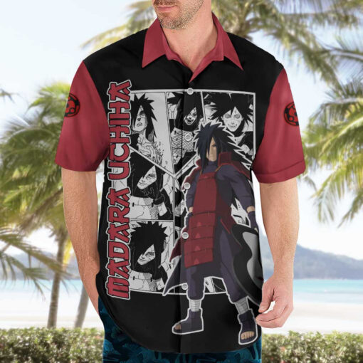 Chemise hawaïenne Madara Uchiha Naruto Manga Mix – Image 3