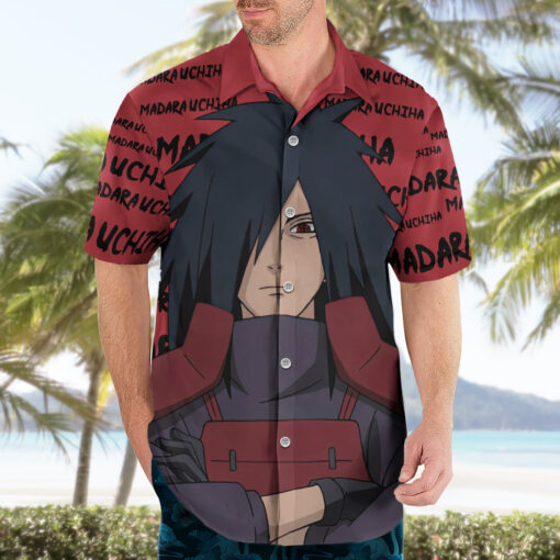 Chemise hawaïenne Madara Uchiha style manga – Image 3