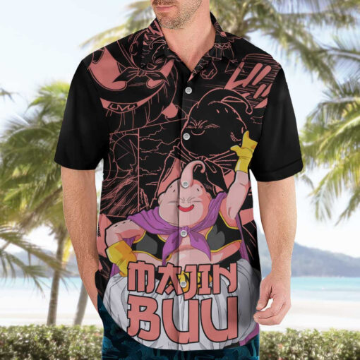 Chemise hawaïenne Majin Buu Dragon Ball Manga Mix Anime – Image 3