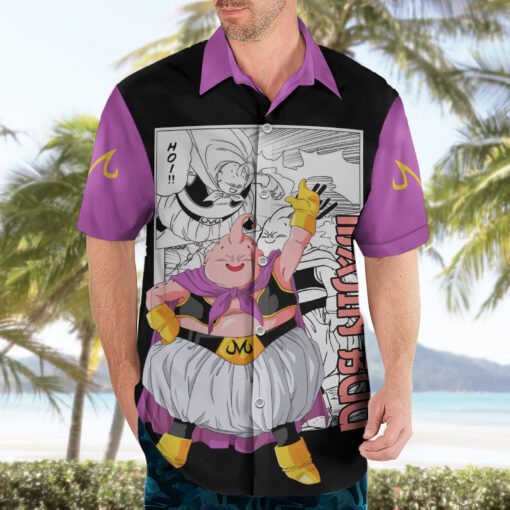 Chemise hawaïenne Majin Buu Dragon Ball Mix Manga Anime – Image 3