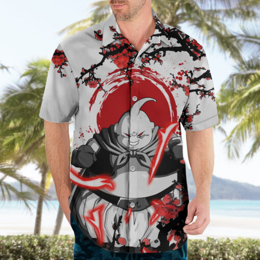Chemise hawaïenne Majin Buu style japonais Anime – Image 3