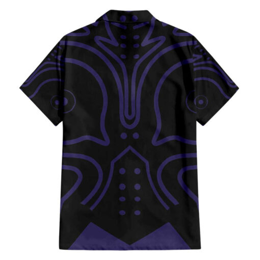 Chemise hawaïenne Masque de Majora Zelda style abstrait – Image 2
