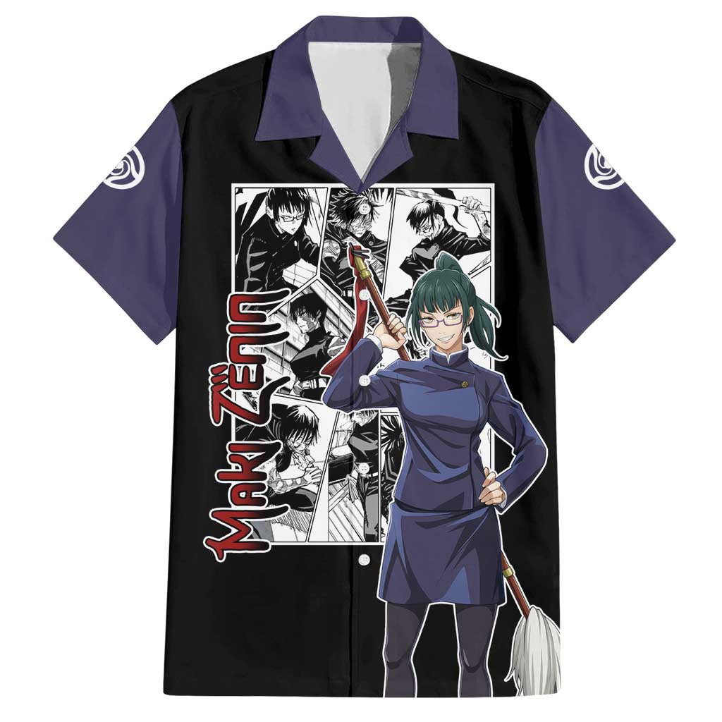 Chemise hawaïenne Maki Zenin Jujutsu Kaisen Manga Mix