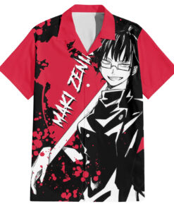 Chemise hawaïenne Maki Zenin Jujutsu Kaisen style manga