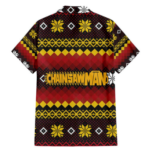 Chemise hawaïenne Makima Chainsaw Man Noël Mix Anime – Image 2