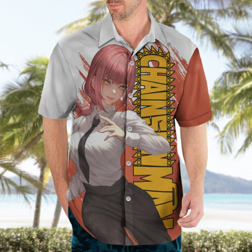 Chemise hawaïenne Makima Chainsaw Man classique – Image 3