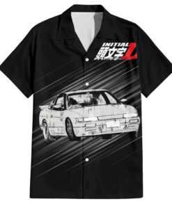 Chemise hawaïenne Mako Sato SilEighty Initial D Manga Mix