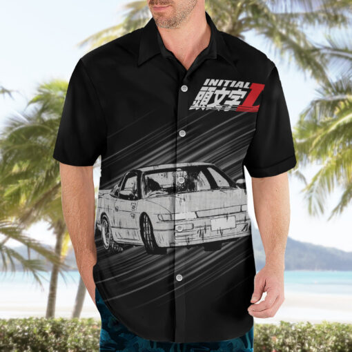 Chemise hawaïenne Mako Sato SilEighty Initial D Manga Mix – Image 3