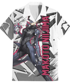 Chemise hawaïenne Makoto Niijima Persona style cyber Mix