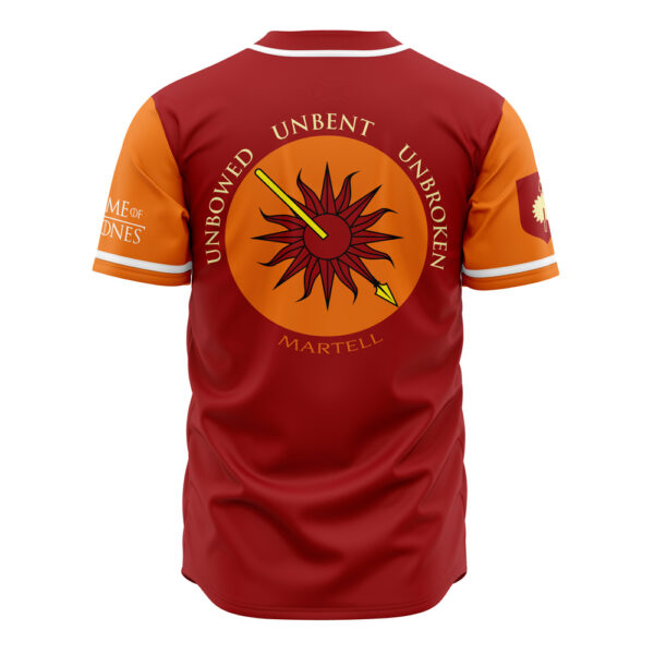 Maillot de baseball Martell de Lancehélion Game of Thrones – Image 2