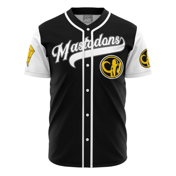 Maillot de baseball Mastodontes Noirs Zack Taylor Power Rangers