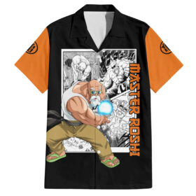 Chemise hawaïenne Tortue Géniale Dragon Ball Manga Mix Anime