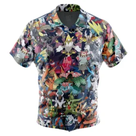 Chemise hawaïenne Méga Évolution Pokémon