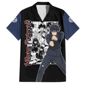 Chemise hawaïenne Megumi Fushiguro Jujutsu Kaisen Manga Mix