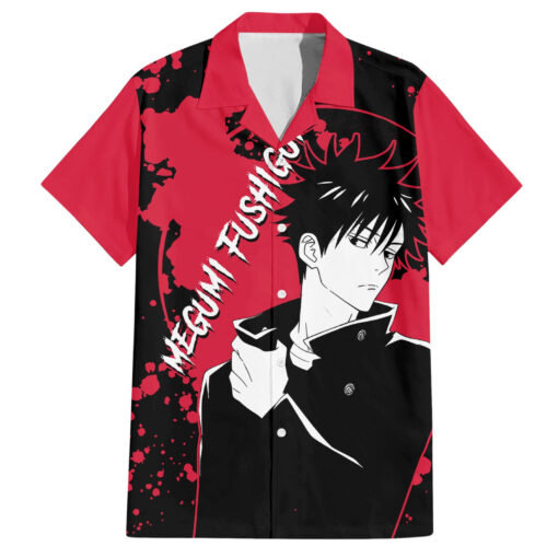 Chemise hawaïenne Megumi Fushiguro Jujutsu Kaisen style manga