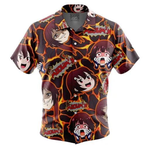 Chemise hawaïenne Visage Fier Megumin Konosuba