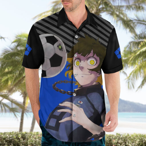 Chemise hawaïenne Meguru Bachira Blue Lock Anime – Image 3
