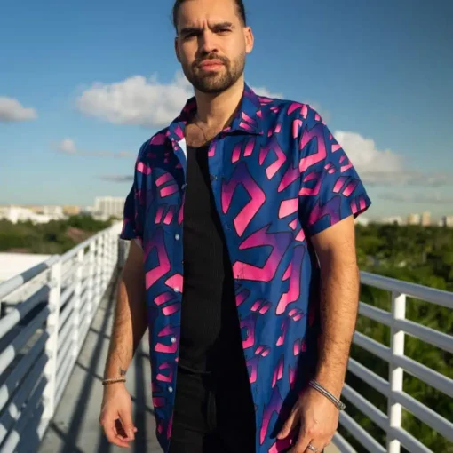 Chemise hawaïenne Aura Intimidante JoJo’s Bizarre Adventure – Image 2