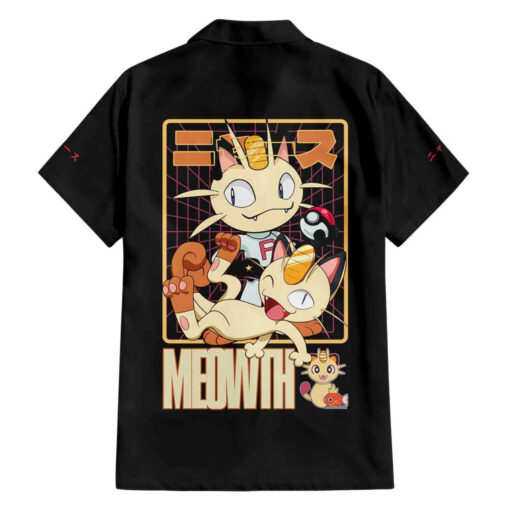 Chemise hawaïenne Miaouss Pokémon classique Anime – Image 2