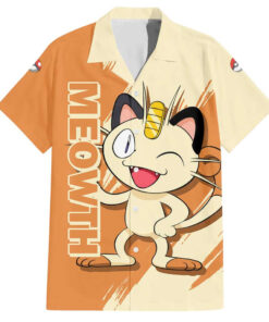 Chemise hawaïenne Miaouss Pokémon Anime