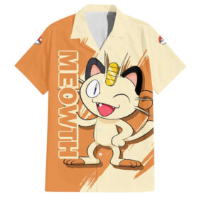 Chemise hawaïenne Miaouss Pokémon Anime