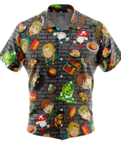Chemise hawaïenne Motif Meshi Delicious in Dungeon
