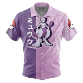 Chemise hawaïenne Attaque Mewtwo Pokémon