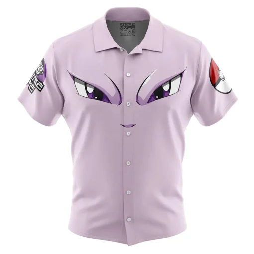 Chemise hawaïenne Visage Mewtwo Pokémon