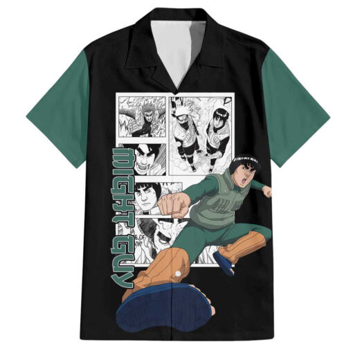 Chemise hawaïenne Might Guy Naruto Manga Mix
