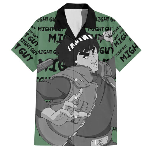 Chemise hawaïenne Might Guy style manga