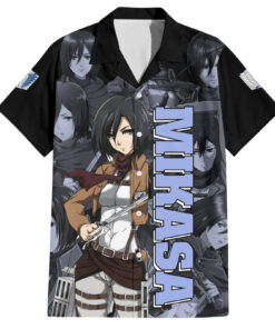 Chemise hawaïenne Mikasa Ackerman L’Attaque des Titans Manga Mix