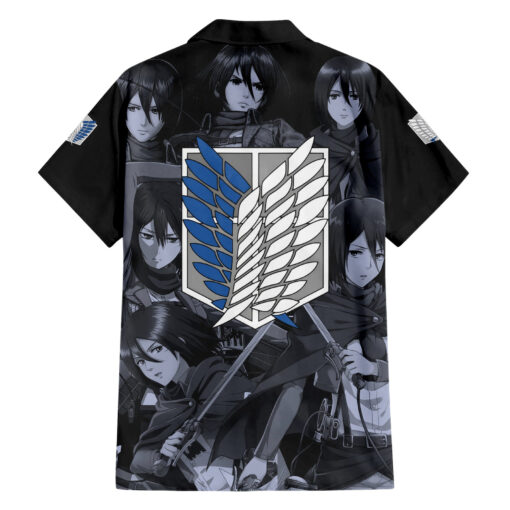 Chemise hawaïenne Mikasa Ackerman L’Attaque des Titans Manga Mix – Image 2