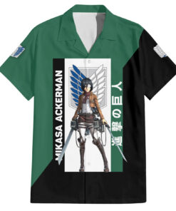 Chemise hawaïenne Mikasa Ackerman classique