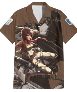 Chemise hawaïenne Mikasa Ackerman L’Attaque des Titans